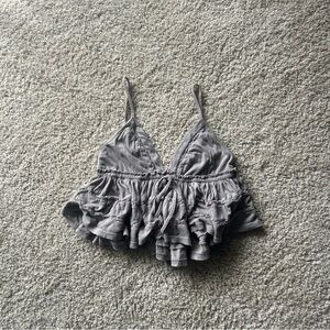 Gray Urban Outfitters Flowy Tank